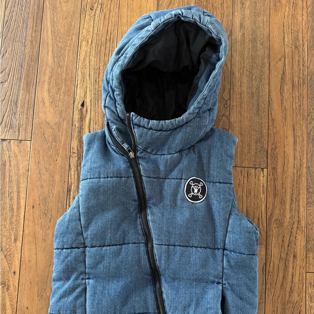 New Nununu denim puffer vest